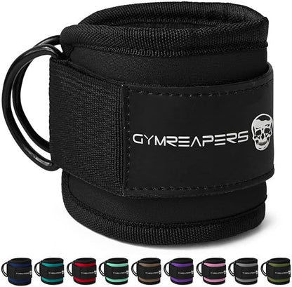 Ankle Straps for Cable Machine Kickbacks, Glute Workouts, Lower Body Exercises - Adjustable Leg Straps with Neoprene Padding