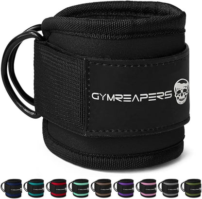 Ankle Straps for Cable Machine Kickbacks, Glute Workouts, Lower Body Exercises - Adjustable Leg Straps with Neoprene Padding