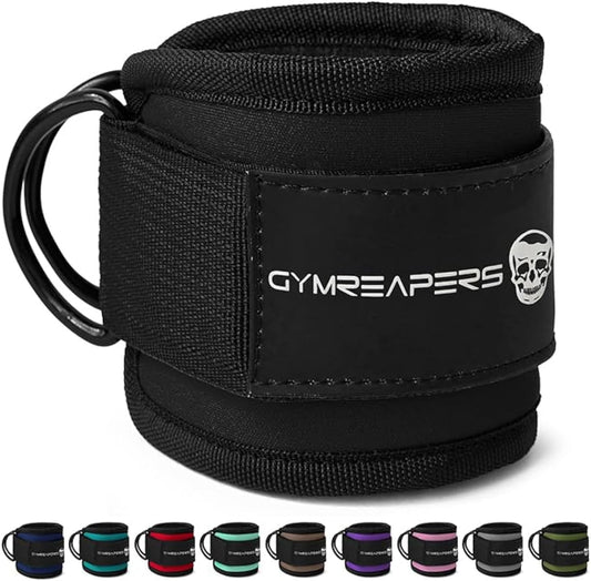 Ankle Straps for Cable Machine Kickbacks, Glute Workouts, Lower Body Exercises - Adjustable Leg Straps with Neoprene Padding