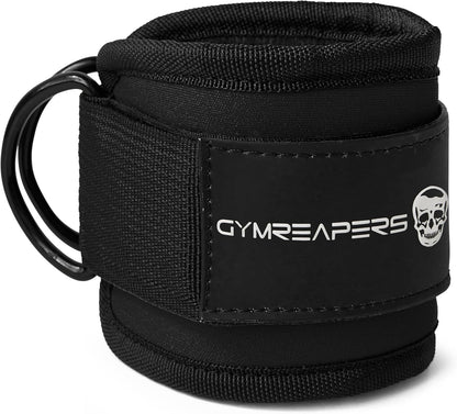 Ankle Straps for Cable Machine Kickbacks, Glute Workouts, Lower Body Exercises - Adjustable Leg Straps with Neoprene Padding
