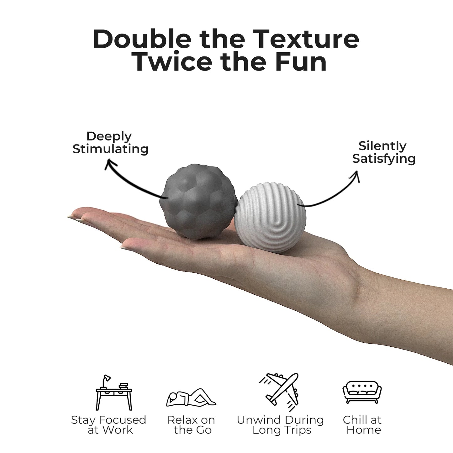 Scroll Atomic Irritability Balls Silicone Magnetic Sensory Balls Adult anti Stress Hand Practice Massage Balls Fidget Worry Ball