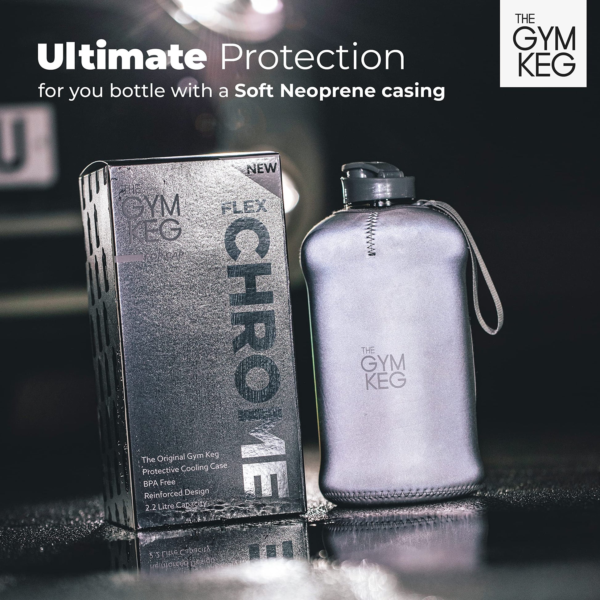 The Sports Water Bottle 2.2 L Insulated | Half Gallon | Carry Handle | Big Water Jug