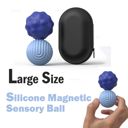 Scroll Atomic Irritability Balls Silicone Magnetic Sensory Balls Adult anti Stress Hand Practice Massage Balls Fidget Worry Ball